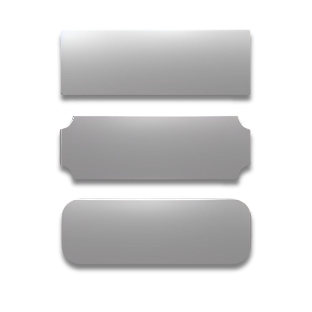 Metal plates.