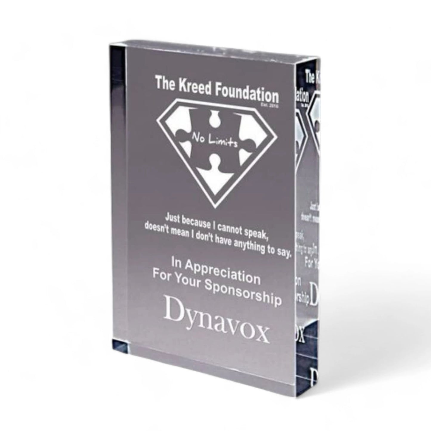 Acrylic Block Recognition Award