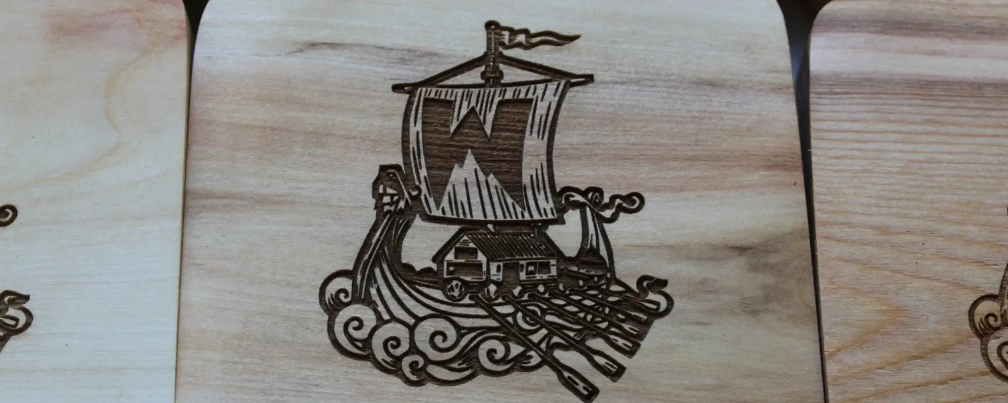 wood signage and wood awards created for weston backcountry.
