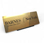 Gold Metal Plate With Black Text Engraving
