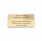 Gold Metal Plate With Black Text Engraving