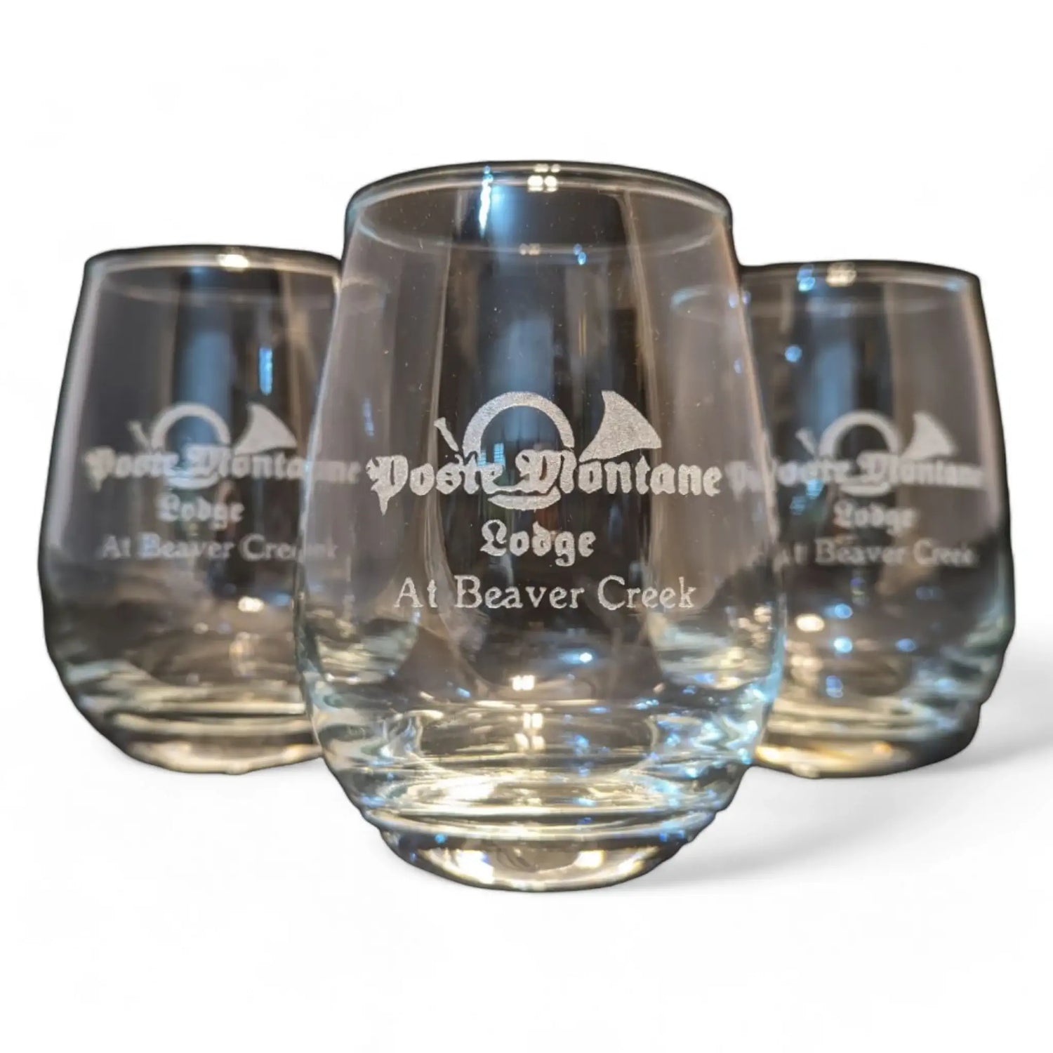 customize glassware - post montane lodge personalized wine cups