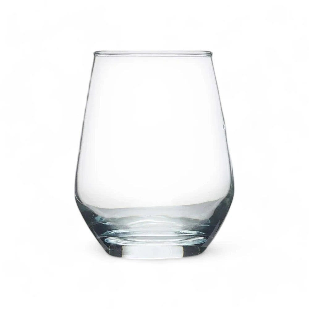 Stemless Glass Drinkware