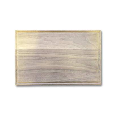 Rectangle vertical or horizontal options. Ridge wood cutting board.